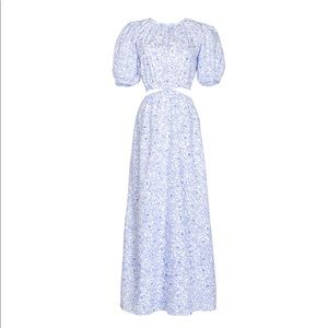 Martine Floral Print Alessandria Midi Dress